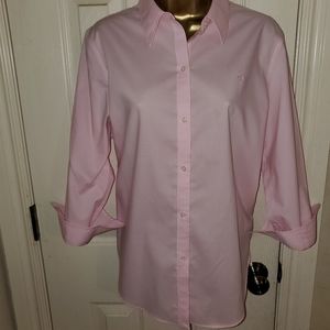 Ralph Lauren Pink No Iron Blouse